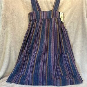 Soul Flower Striped Hippie Tank Tunic Dress (New With Tags)
